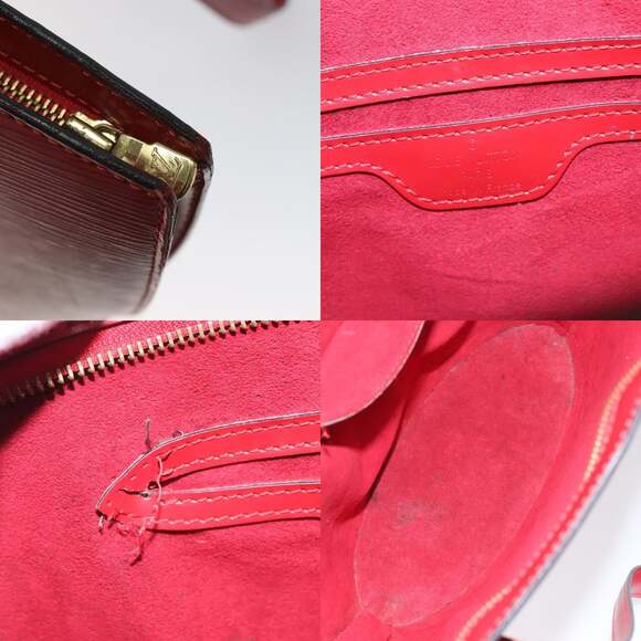 LOUIS VUITTON Epi Saint Jacques Poignees Long Hand Bag Red M52337 - Picture 11 of 12